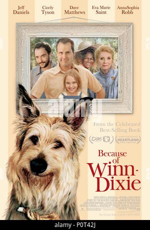 Titre original : EN RAISON DE WINN-DIXIE. Titre en anglais : EN RAISON DE WINN-DIXIE. Directeur de film : WAYNE WANG. Année : 2005. Crédit : 20TH CENTURY FOX / Album Banque D'Images