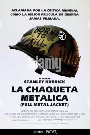 Titre original : Full Metal Jacket. Titre en anglais : Full Metal Jacket. Directeur de film : Stanley Kubrick. Année : 1987. Credit : Warner Brothers / Album Banque D'Images