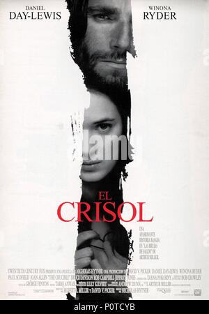 Titre original : The Crucible. Titre en anglais : LE CREUSET. NICHOLAS HYTNER Réalisateur :. Année : 1996. Crédit : 20TH CENTURY FOX / Album Banque D'Images