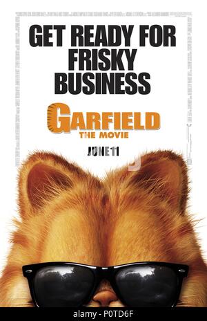 Titre original : GARFIELD : LE FILM. Titre en anglais : GARFIELD : LE FILM. Directeur de film : Peter Hewitt. Année : 2004. Credit : TM 20 th CENTURY FOX / Album Banque D'Images