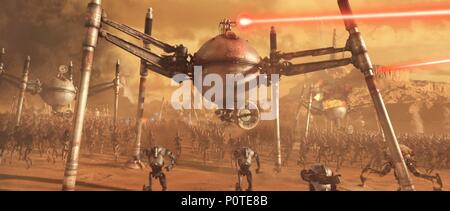 Titre original : Star Wars : Episode II - l'ATTAQUE DES CLONES. Titre en anglais : Star Wars : Episode II - l'ATTAQUE DES CLONES. Film Réalisateur : GEORGE LUCAS. Année : 2002. Credit : LUCASFILM/JAK PRODUCTIONS / Album Banque D'Images