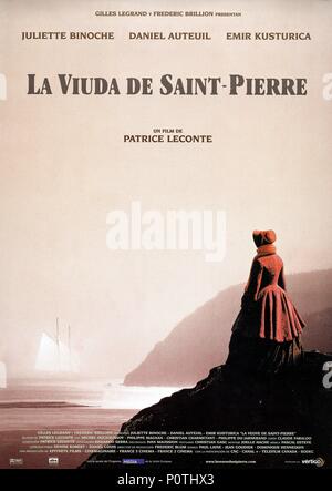 Titre original : LA VEUVE DE SAINT-PIERRE. Titre en anglais : VEUVE DE SAINT-PIERRE, L. Directeur de film : PATRICE LECONTE. Année : 2000. Credit : EPITHETE FILMS / Album Banque D'Images