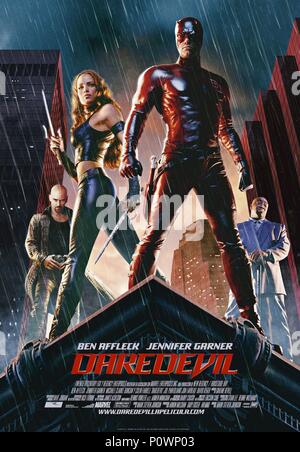 Titre original : DAREDEVIL. Titre en anglais : DAREDEVIL. Directeur de film : MARK STEVEN JOHNSON. Année : 2003. Credit : TM/20 th CENTURY FOX/REGENCY ENTERPRISES / Album Banque D'Images