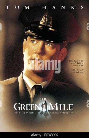 Titre du film original : The Green Mile. Titre en anglais : THE GREEN MILE. Film Réalisateur : Frank Darabont. Année : 1999. Stars : Tom Hanks. Credit : Castle Rock Entertainment / Album Banque D'Images