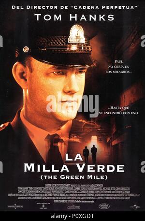 Titre du film original : The Green Mile. Titre en anglais : THE GREEN MILE. Film Réalisateur : Frank Darabont. Année : 1999. Credit : Castle Rock Entertainment / Album Banque D'Images