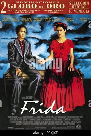 Titre original : FRIDA. Titre en anglais : FRIDA. Film Réalisateur : Julie Taymor. Année : 2002. Stars : Frida Kahlo. Copyright : Editorial l'intérieur uniquement. C'est un document distribué au public. Les droits d'accès uniquement, aucune licence de droit d'auteur prévue. Autorisation obligatoire à l'icône visuelle (www.visual-icon.com) est requise pour la reproduction de cette image. Credit : MIRAMAX / Album Banque D'Images