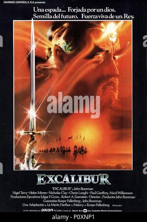 Titre original : Excalibur. Titre en anglais : Excalibur. Film Réalisateur : JOHN BOORMAN. Année : 1981. Credit : ORION/Warner Brothers / Album Banque D'Images