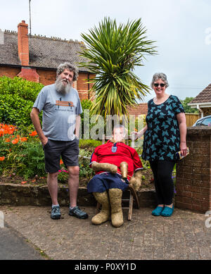 East Budleigh Festival de l'Épouvantail Banque D'Images