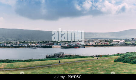 5 juin 2018, Portmagee, Irlande - village situé sur la péninsule Iveragh au sud de l'île de Valentia. Banque D'Images