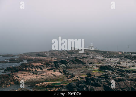 5 juin 2018, l'île de Valentia, Irlande - Valentia Phare à Cromwell, un port lumière pour guider les navires de la mer et les conduire à travers Banque D'Images