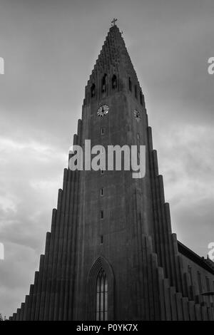 À Reykjavik, Islande Hallgrímskirkja Banque D'Images