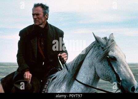 Titre original : UNFORGIVEN. Titre en anglais : UNFORGIVEN. Film Réalisateur : CLINT EASTWOOD. Année : 1992. Stars : CLINT EASTWOOD. Credit : Warner Brothers / Album Banque D'Images