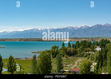 Extrémité orientale de l'Issyk Kul, Karakol, Kirghizistan Banque D'Images