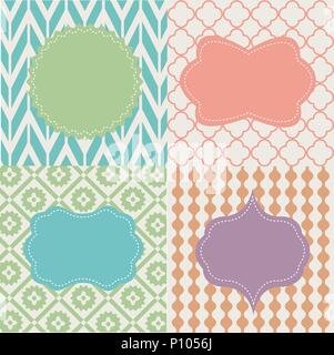 Jeu de cadres sur fond transparent Illustration de Vecteur