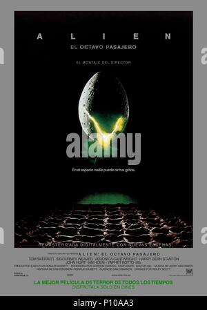 Titre original : alien. Titre en anglais : alien. Film Réalisateur : Ridley Scott. Année : 1979. Crédit : 20TH CENTURY FOX / Album Banque D'Images