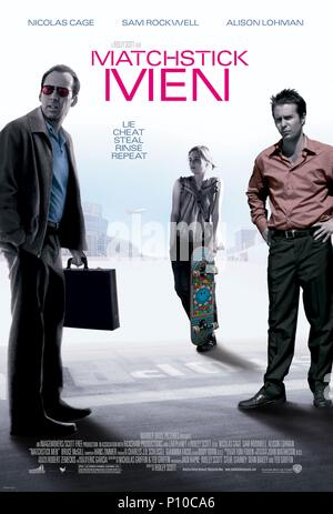 Titre original : MATCHSTICK MEN. Titre en anglais : MATCHSTICK MEN. Film Réalisateur : Ridley Scott. Année : 2003. Credit : WARNER BROS. Album de photos / Banque D'Images