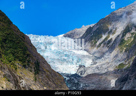 Franz Josef Glacier, situé dans la région de Westland Tai Poutini National Park sur la côte ouest de la Nouvelle-Zélande Banque D'Images