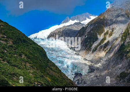 Franz Josef Glacier, situé dans la région de Westland Tai Poutini National Park sur la côte ouest de la Nouvelle-Zélande Banque D'Images