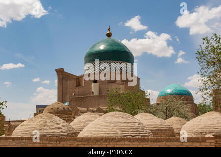 Mausolée Pakhlavan Mahmud, Khiva, Ouzbékistan Banque D'Images