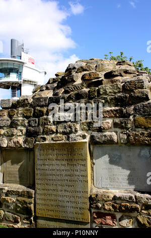 L'article d'Hadrien'sWall at à Wallsend Segedunum Banque D'Images