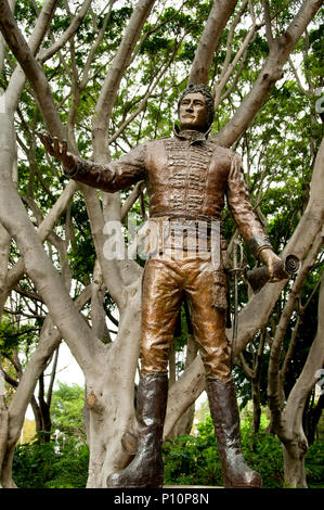 Général Lachlan Macquarie Statue - Sydney - Australie Banque D'Images