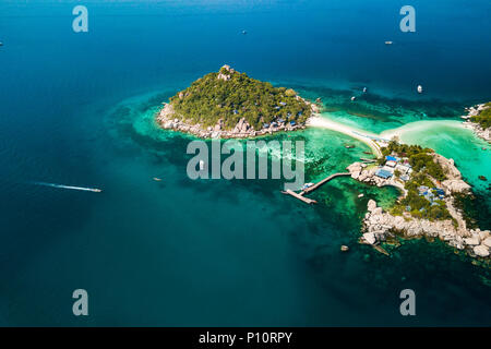 Koh NangYuan Island au large de Koh Tao, Thaïlande Banque D'Images