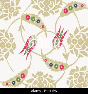 Seamless floral background Illustration de Vecteur