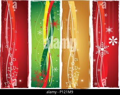 Joyeux Noël cartes de souhaits Illustration de Vecteur