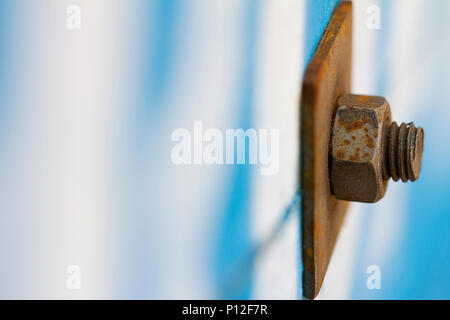 Close up of rusty d'écrous et de boulons Banque D'Images
