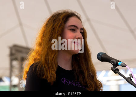 Barcelone - 2 juin : Bon Appetit Mamie (band) effectuer dans un concert au Primavera Sound Festival le 2 juin 2018 à Barcelone, Espagne. Banque D'Images