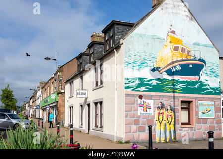 Photo murale, High Street, Invergordon, Highland, Ecosse, Royaume-Uni Banque D'Images