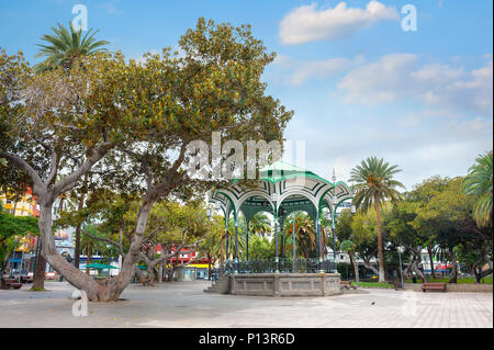 Park San Telmo avec petit pavillon à Las Palmas. Gran Canaria, Îles Canaries, Espagne Banque D'Images