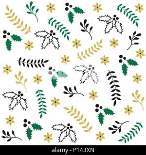 Motif de Noël transparente d'hiver Illustration de Vecteur