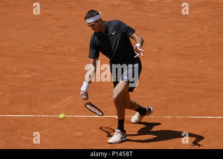 Juan Martin Del Potro v Dusan Lajovic - Mutua Madrid Open Tennis Tournament - Jour 6 avec : Juan Martin Del Potro Où : Madrid, Espagne Quand : 10 mai 2018 Credit : Oscar Gonzalez/WENN.com Banque D'Images