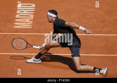 Juan Martin Del Potro v Dusan Lajovic - Mutua Madrid Open Tennis Tournament - Jour 6 avec : Juan Martin Del Potro Où : Madrid, Espagne Quand : 10 mai 2018 Credit : Oscar Gonzalez/WENN.com Banque D'Images