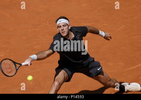 Juan Martin Del Potro v Dusan Lajovic - Mutua Madrid Open Tennis Tournament - Jour 6 avec : Juan Martin Del Potro Où : Madrid, Espagne Quand : 10 mai 2018 Credit : Oscar Gonzalez/WENN.com Banque D'Images