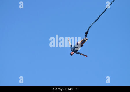 Le saut à la Great Canadian Bungee Banque D'Images