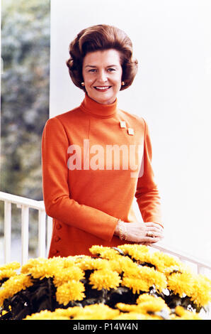 Portrait officiel de la Première Dame Betty Ford, 10/2/1974. Banque D'Images