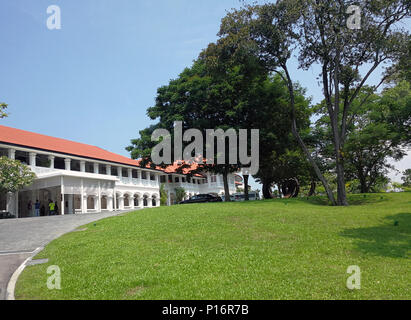 (180611) -- SINGAPOUR, 11 juin 2018 (Xinhua) -- Photo prise le 7 juin 2018 montre l'extérieur de l'hôtel Capella de Singapour dans l'île de Sentosa. Le Président américain Donald Trump et principal dirigeant de la République populaire démocratique de Corée (RPDC) Kim Jong Un se réuniront à l'hôtel Capella de Singapour sur l'île de Sentosa, mardi. (Xinhua/Li Peng) (aa) Banque D'Images