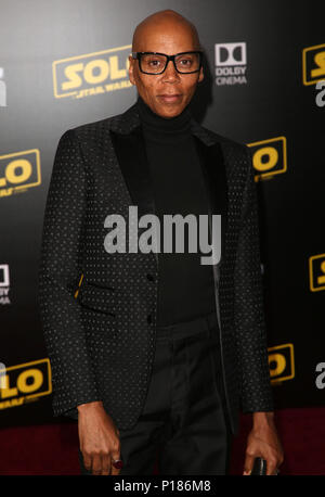 Assister à des célébrités Première de Disney Pictures et Lucasfilm's 'Solo : Une histoire de la guerre des étoiles' - Arrivées avec RuPaul : où : Los Angeles, California, United States Quand : 10 mai 2018 Credit : Brian à/WENN.com Banque D'Images