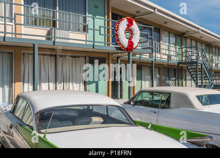 Lorraine Motel de Memphis, Tennessee, où Martin Luther King a été assassiné le 4 avril 1968. (USA) Banque D'Images