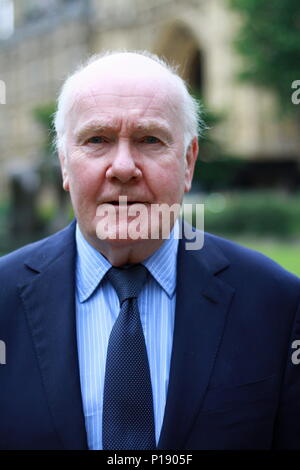 Le très hon. LORD JOHN REID D'CARDOWAN a photographié à Westminster College Green , , Londres, Royaume-Uni le 7 juin 2018. John Reid. Les hommes politiques britanniques. MP. Les députés. Banque D'Images
