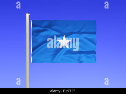 Drapeau de la Somalie, l'Afrique, péninsule de Somalie, Afrique de l'Est, la Somalie , Flagge von, Afrika, Somali-Halbinsel, Ostafrika, Banque D'Images