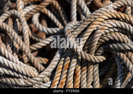 Pile de corde ; Taarbaek, Danemark Banque D'Images