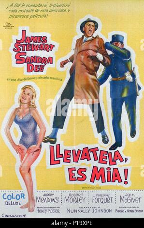 Titre original : la prendre, ELLE EST À MOI. Titre en anglais : la prendre, ELLE EST À MOI. Directeur de film : Henry Koster. Année : 1963. Stars : JAMES STEWART. Crédit : 20TH CENTURY FOX / Album Banque D'Images