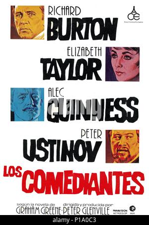 Titre original : les comédiens. Titre en anglais : les comédiens. Directeur de film : PETER GLENVILLE. Année : 1967. Credit : M.G.M / Album Banque D'Images