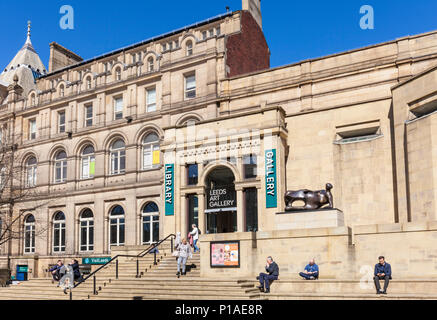 Galerie d'art de Leeds headrow centre-ville de Leeds yorkshire angleterre leeds yorkshire angleterre uk go europe Banque D'Images