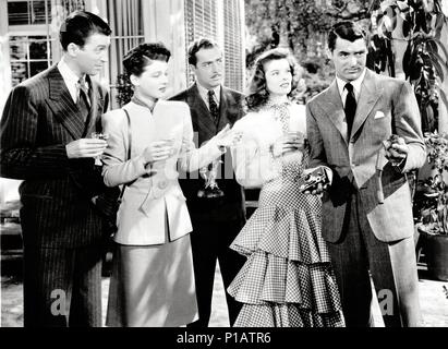 Titre du film original : The Philadelphia Story. Titre en anglais : The Philadelphia Story. Film Réalisateur : GEORGE CUKOR. Année : 1940. Stars : Cary Grant, James Stewart, Katharine Hepburn, John HOWARD ; RUTH HUSSEY. Credit : M.G.M / Album Banque D'Images