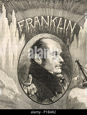 Sir John Franklin, explorateur de l'Arctique Banque D'Images