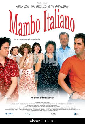 Titre original : Mambo Italiano. Titre en anglais : Mambo Italiano. Directeur de film : EMILE GAUDREAULT. Année : 2003. Credit : CINEMAGINAIRE/EQUINOXE FILMS / Album Banque D'Images